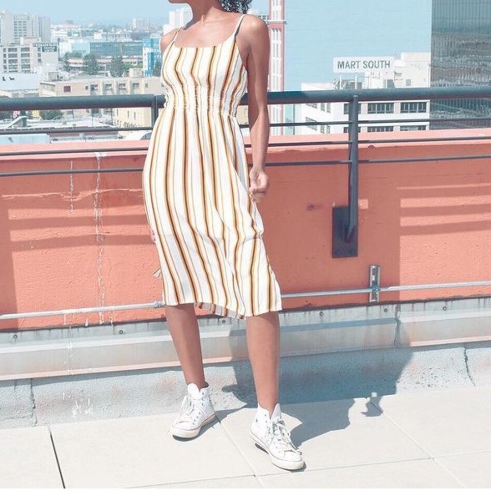 NWT Mimi Chica Striped Midi Dress